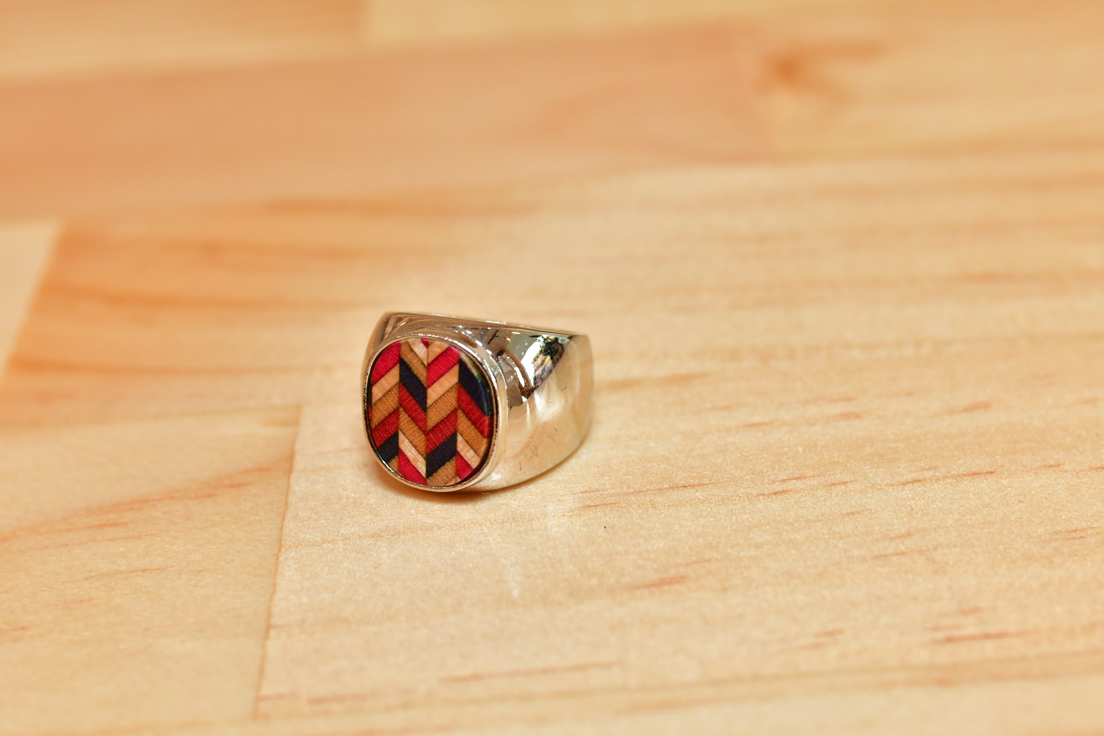 スケボーリング 指輪 Silver(シルバー)№3 スケボーデッキ(板)