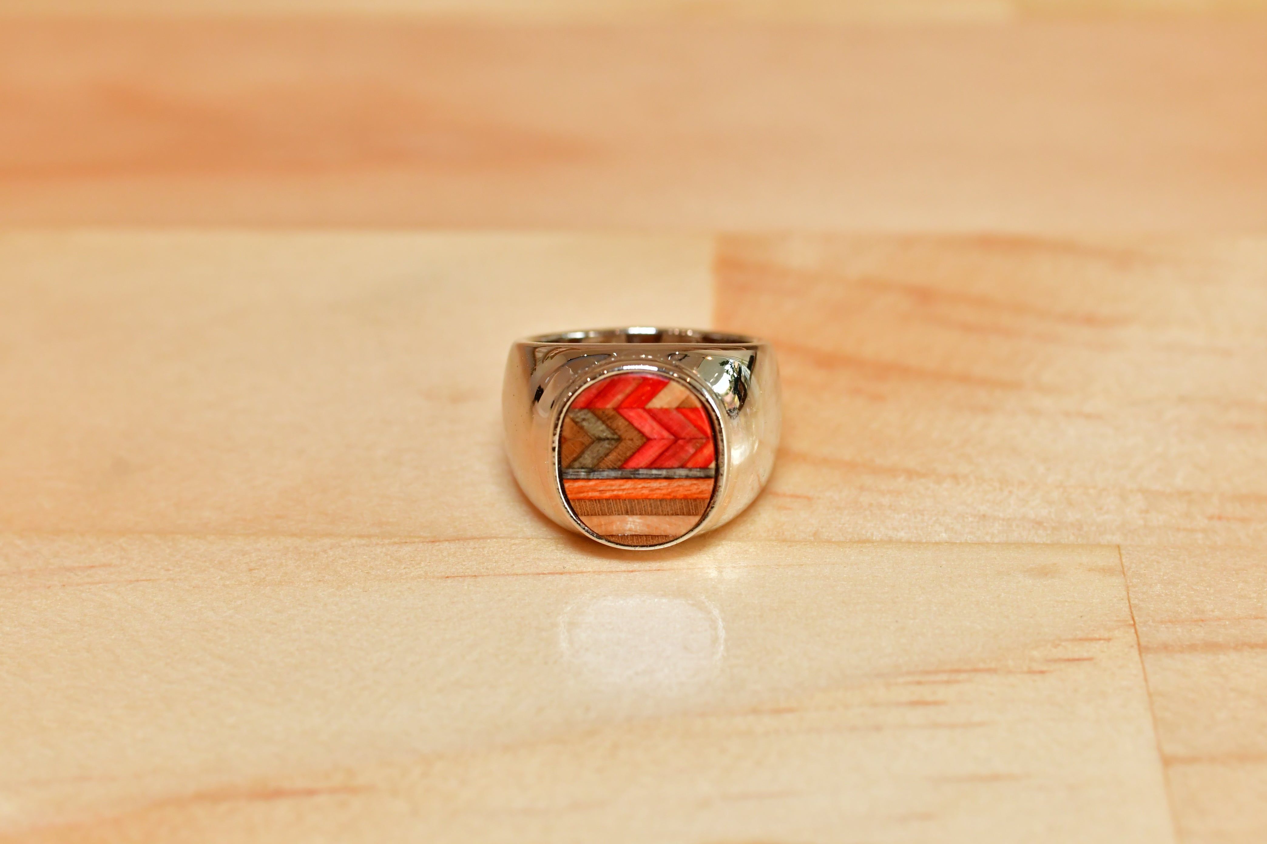 スケボーリング 指輪 Silver(シルバー)№5 スケボーデッキ(板)