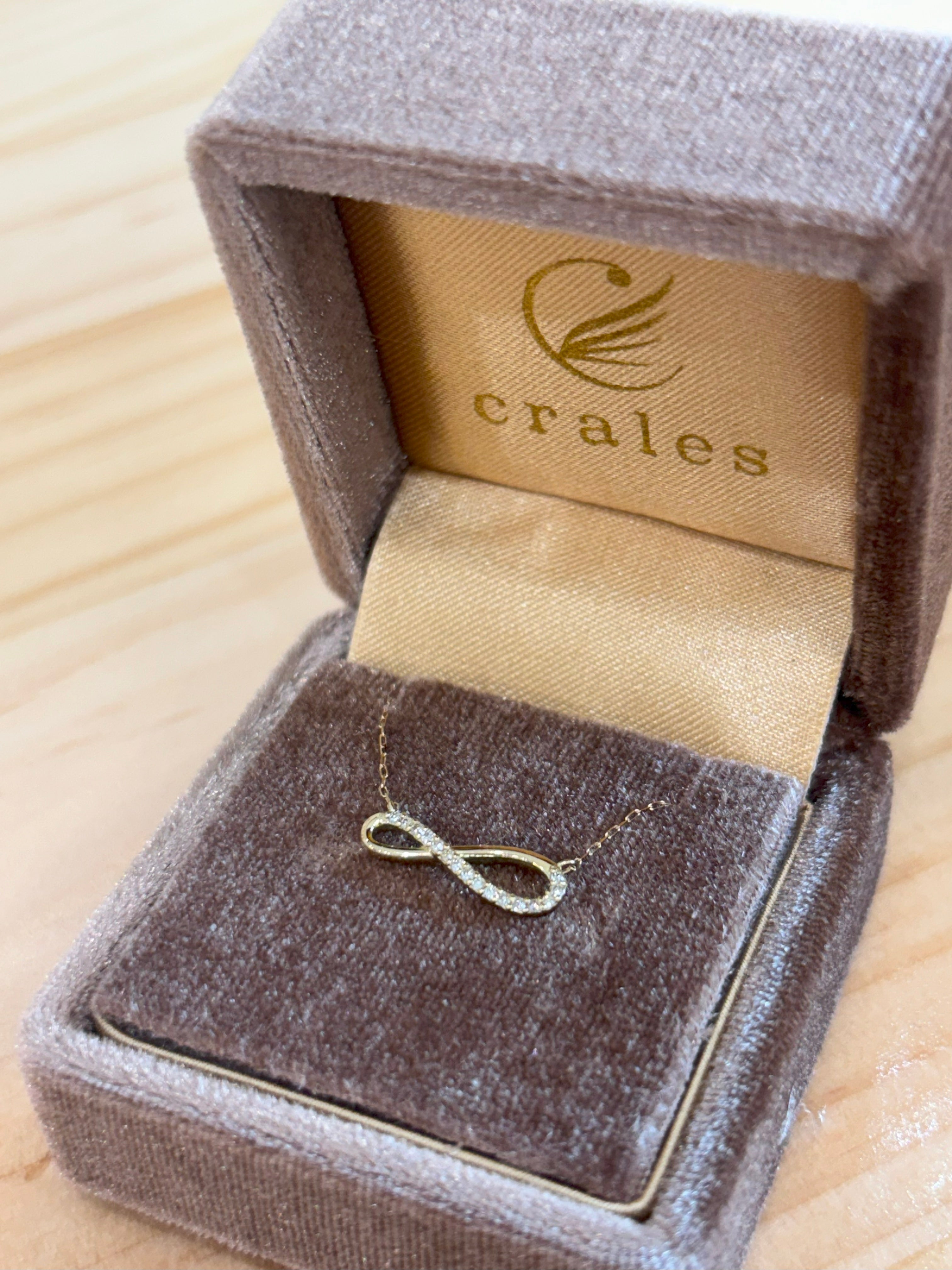 ダイヤモンドネックレス∞ インフィニティ K18YG(18金イエローゴールド)