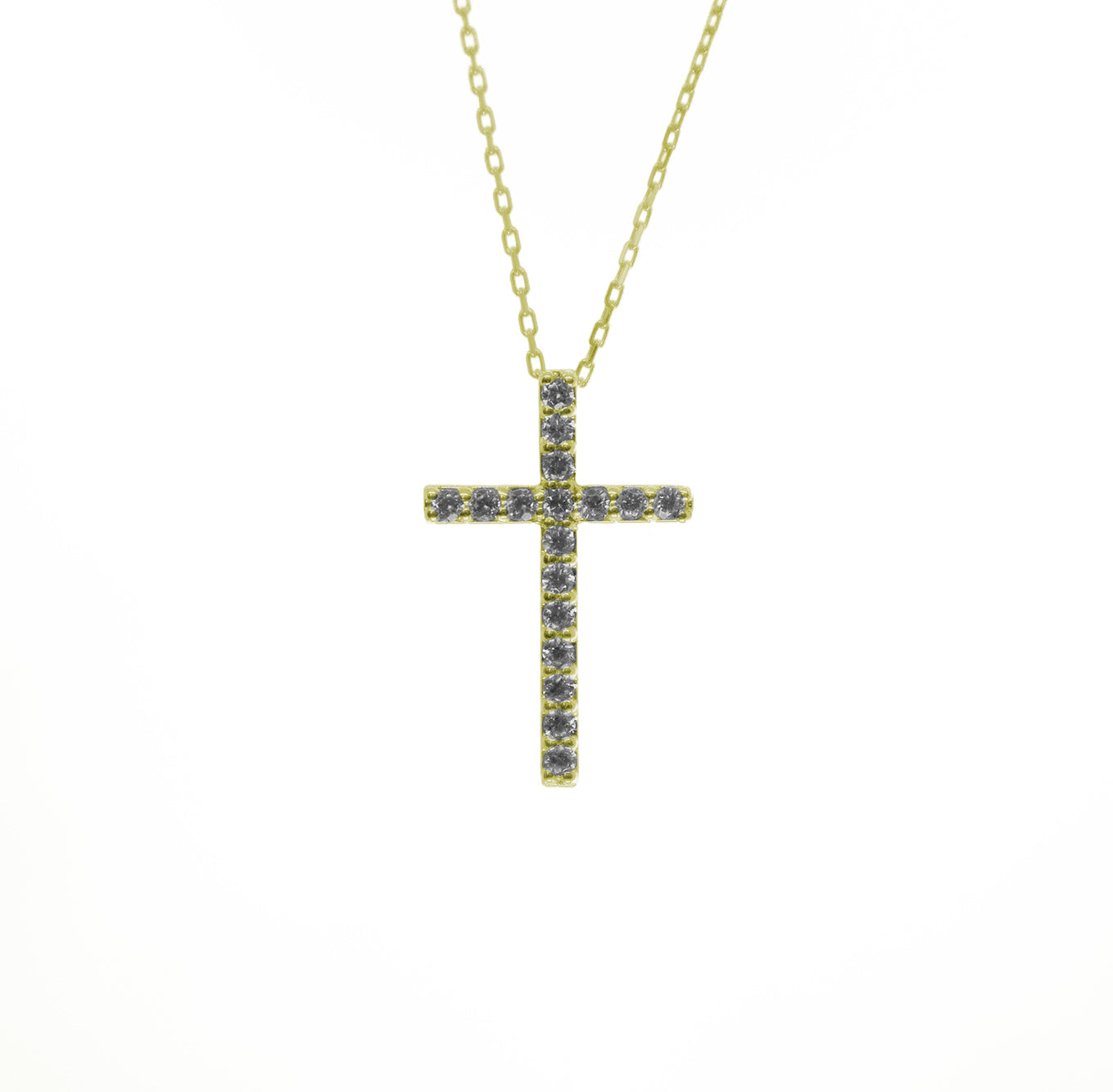 十字架ダイヤモンドネックレス