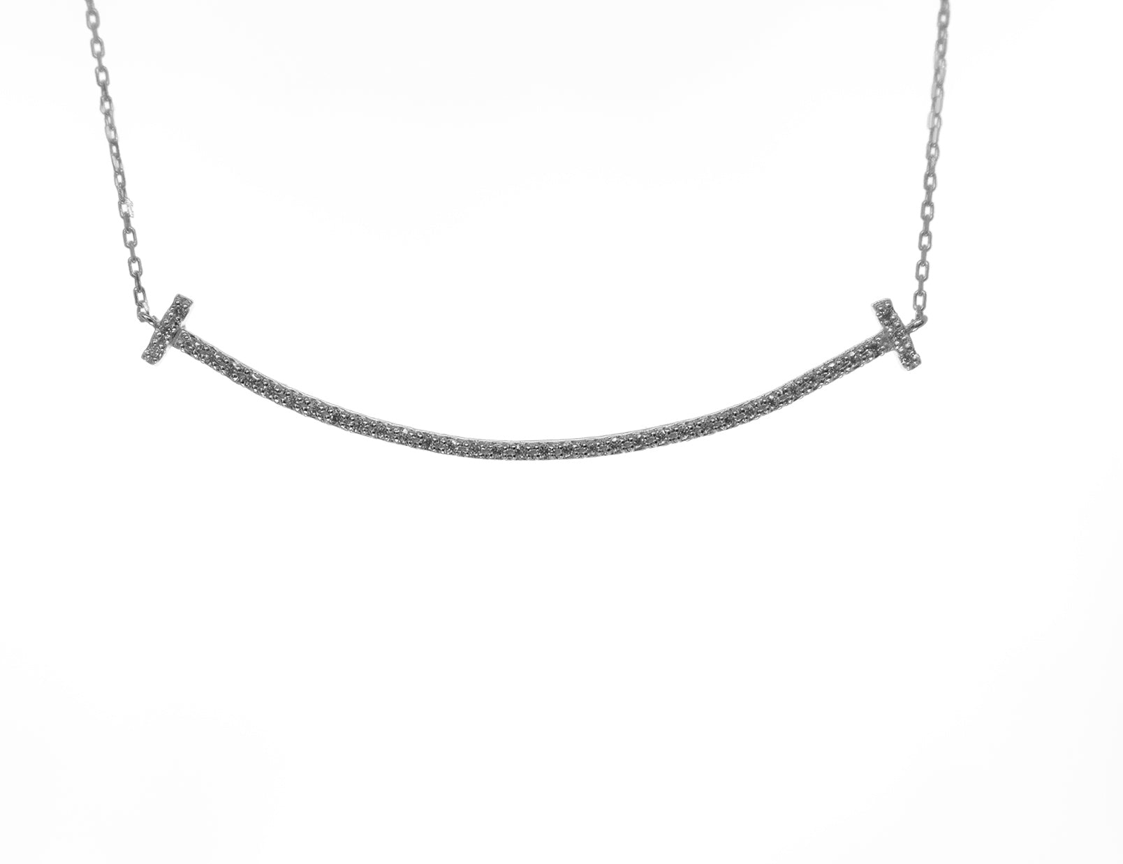 T字ダイヤネックレス(ロング)