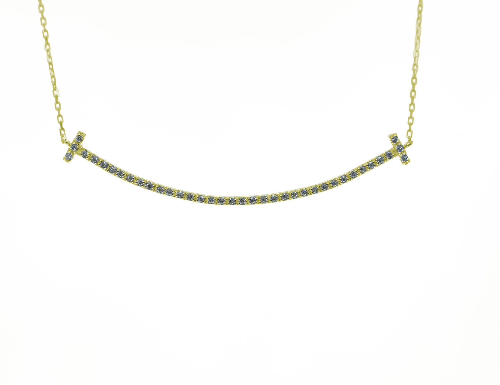 T字ダイヤネックレス(ロング)