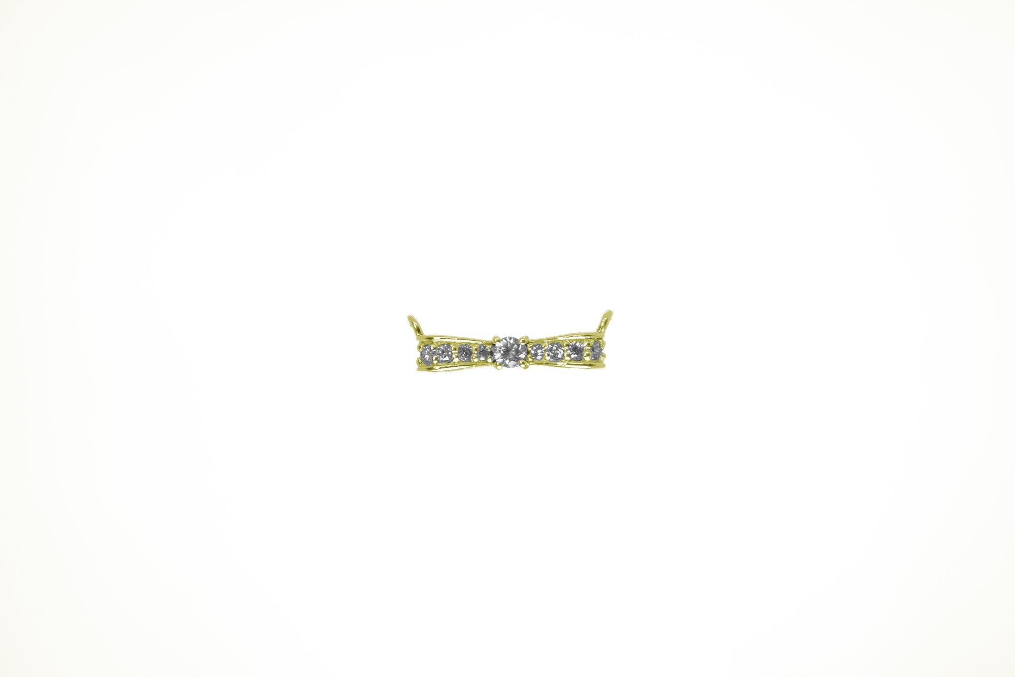 リボンダイヤモンドネックレス