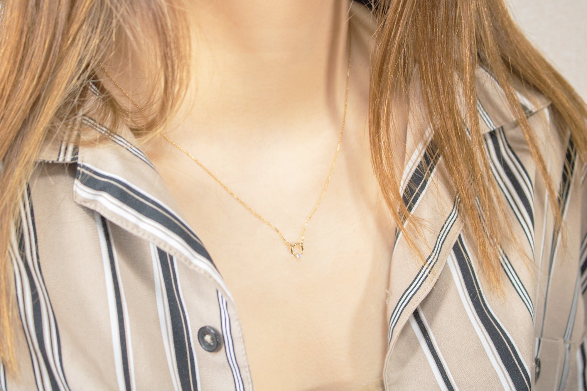 円型プチネックレス