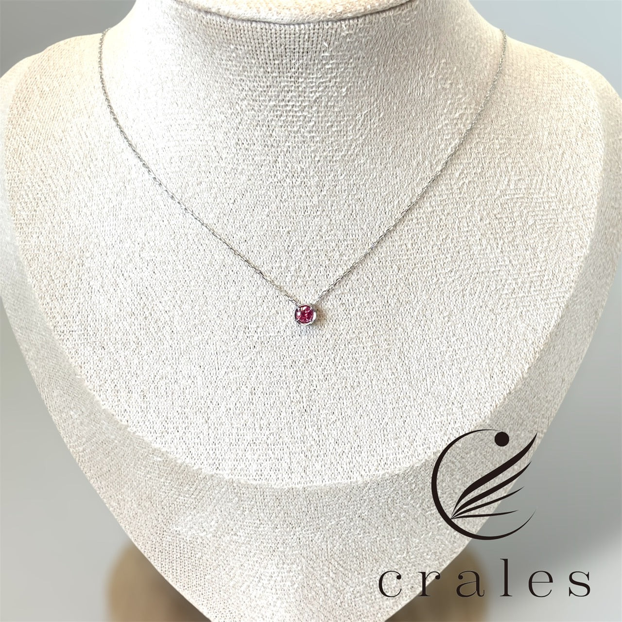 ピンクスピネル ネックレス K10PG (10金ピンクゴールド)