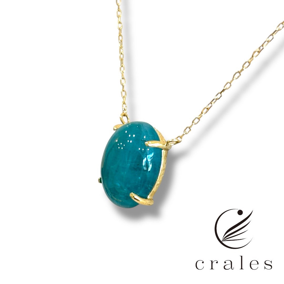 希少石 グランディディエライト ペンダントネックレス K10YG 5.66π