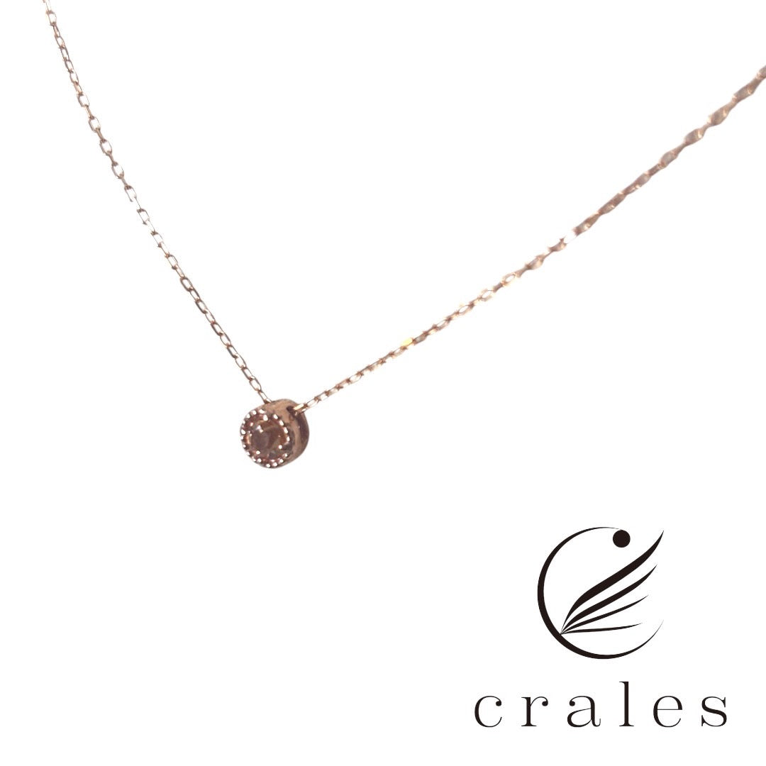 インペリアルトパーズ プチネックレスK10PG(10金ピンクゴールド)