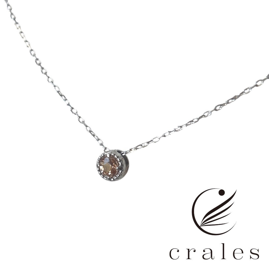 インペリアルトパーズ プチネックレスK10WG(10金ホワイトゴールド)