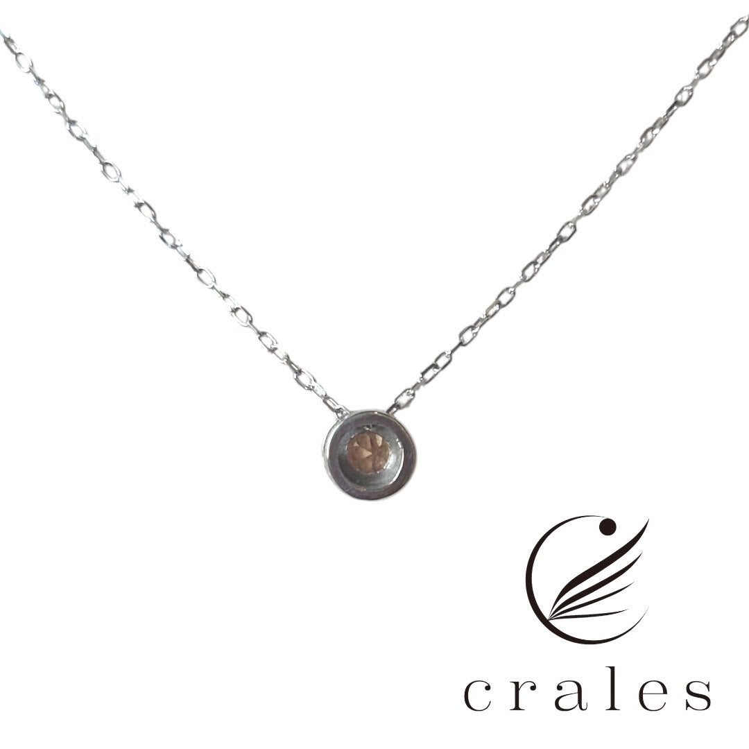 インペリアルトパーズ プチネックレスK10WG(10金ホワイトゴールド)