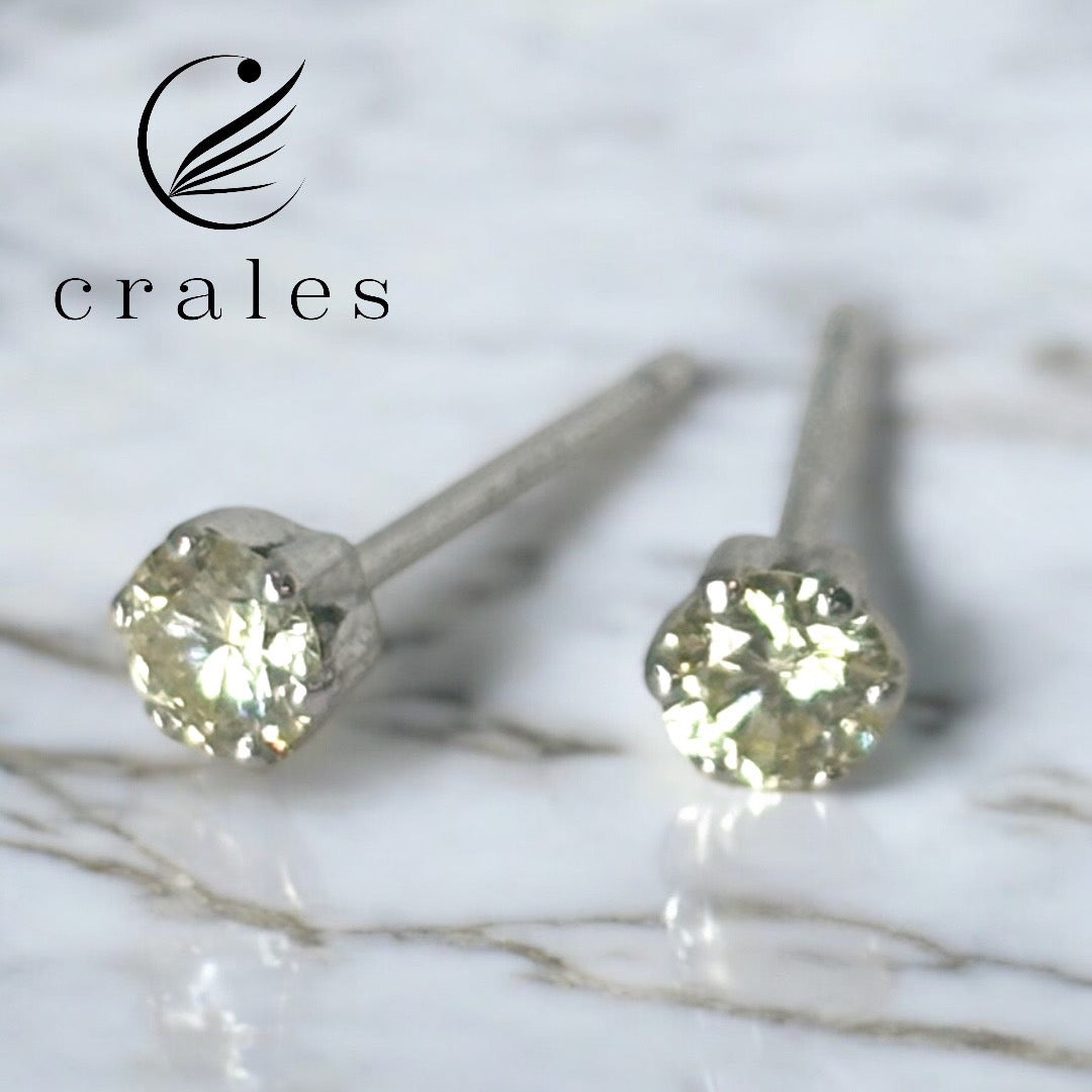 ダイヤモンドスタッドピアス(プラチナ・キャッチ式)0.2ct