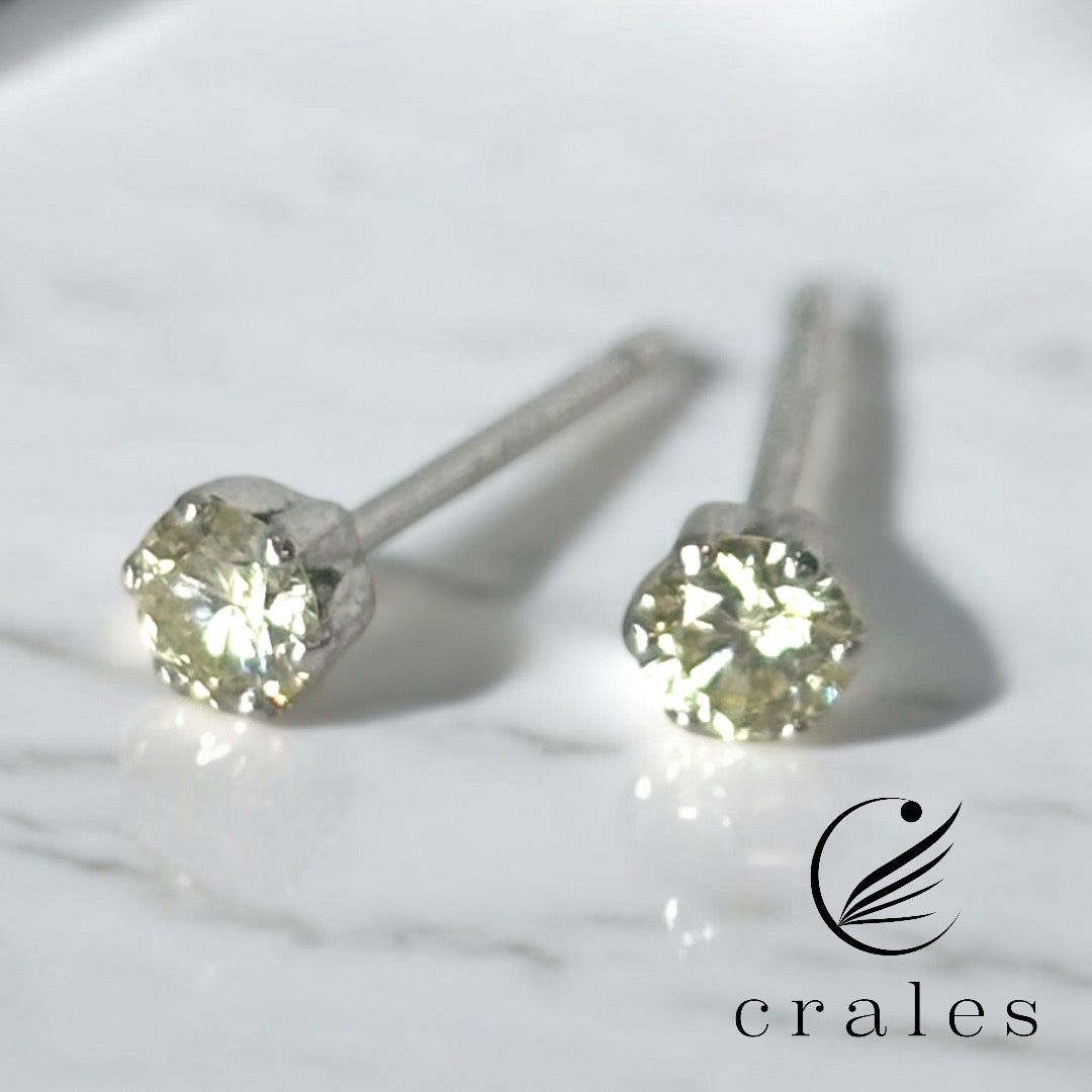 ダイヤモンドスタッドピアス(プラチナ・キャッチ式)0.2ct