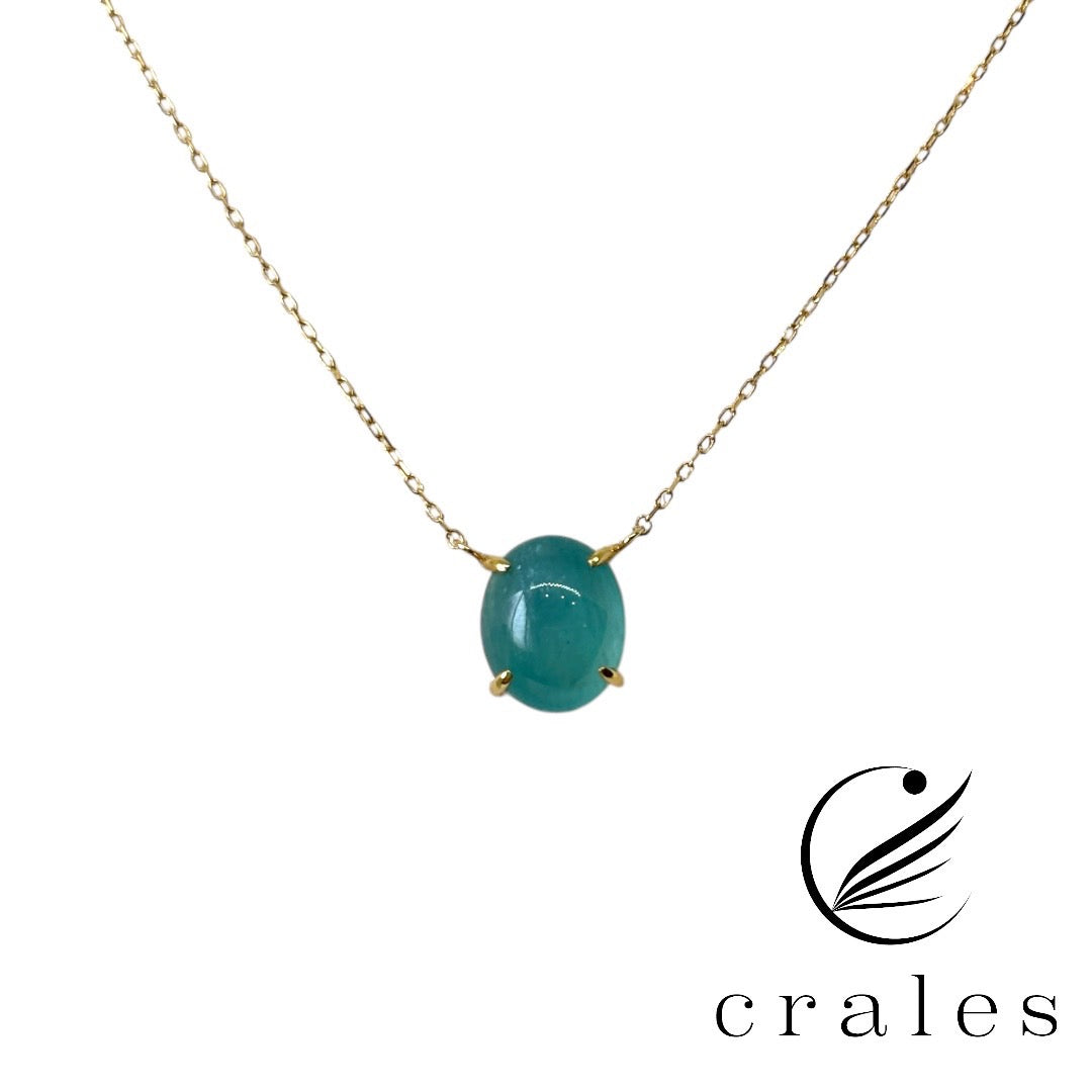 希少石 グランディディエライト ペンダントネックレス K10YG 2.55π