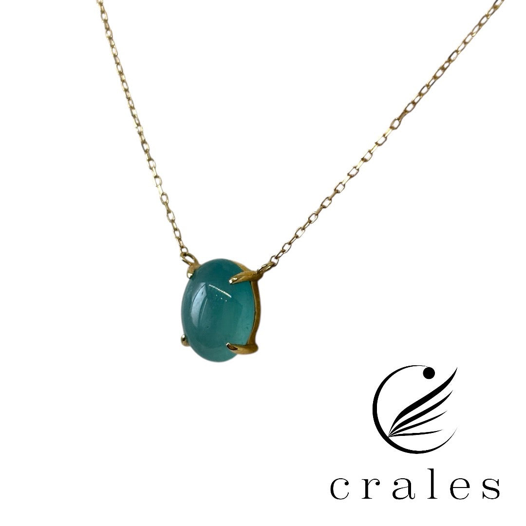 希少石 グランディディエライト ペンダントネックレス K10YG 2.55π