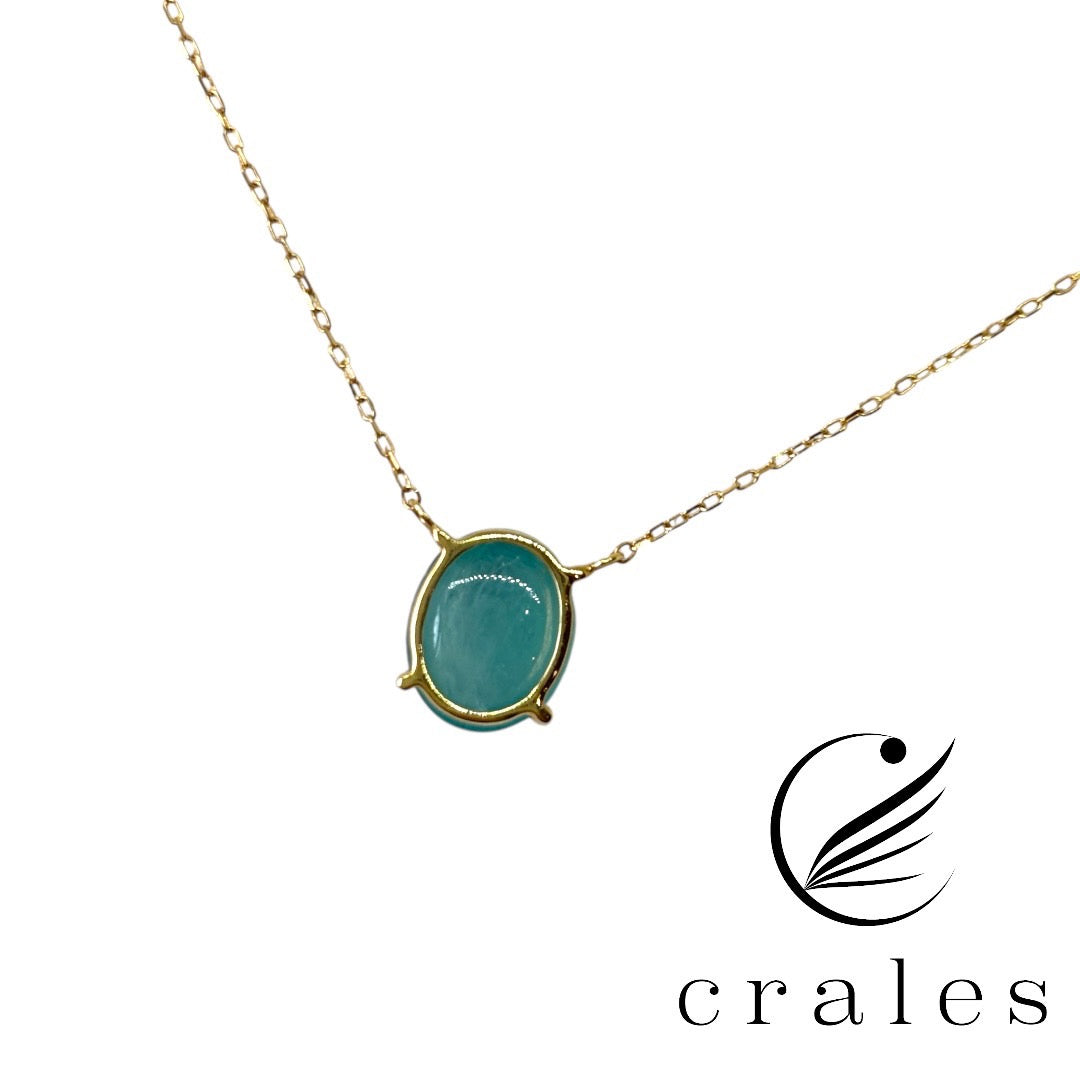 希少石 グランディディエライト ペンダントネックレス K10YG 2.55π