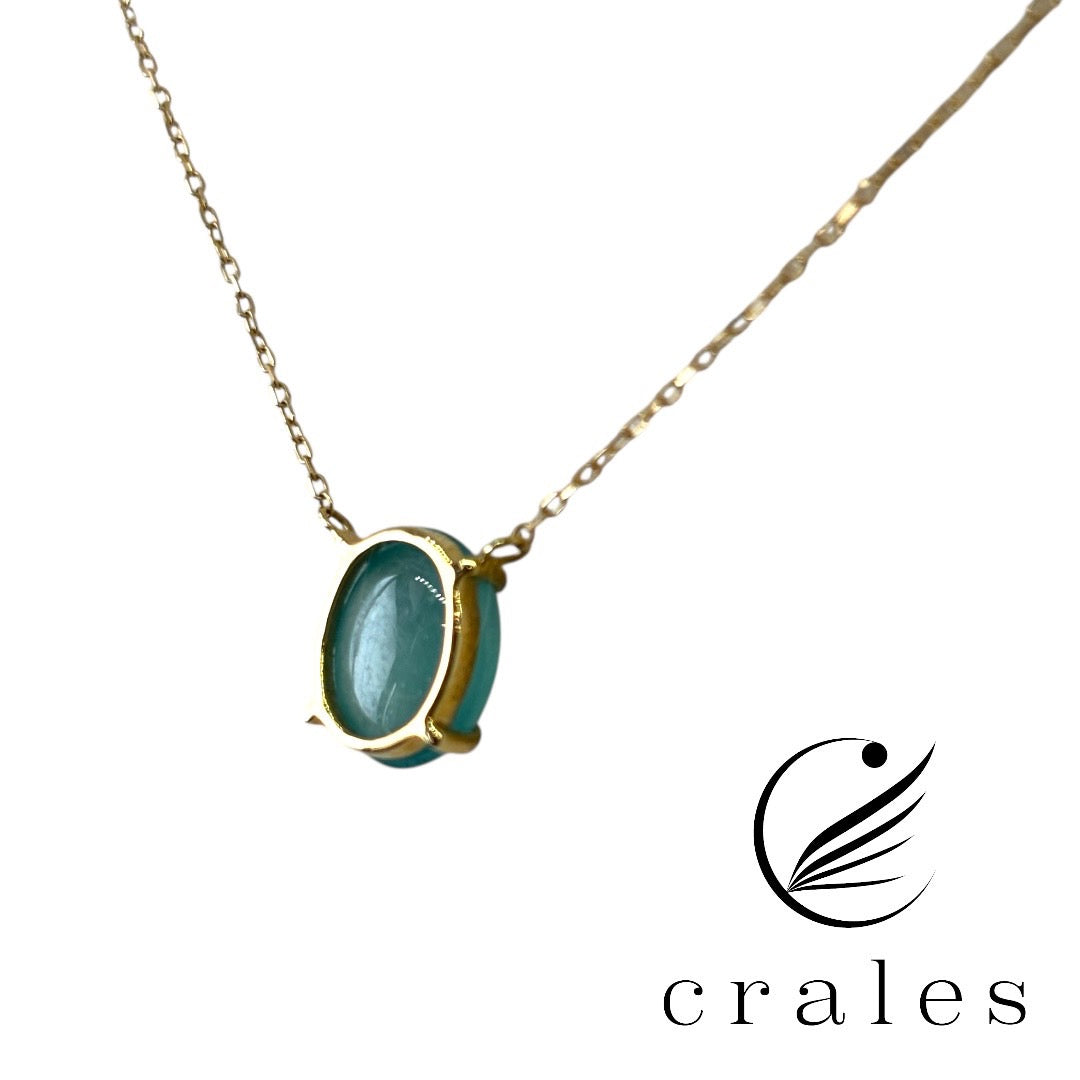 希少石 グランディディエライト ペンダントネックレス K10YG 2.55π