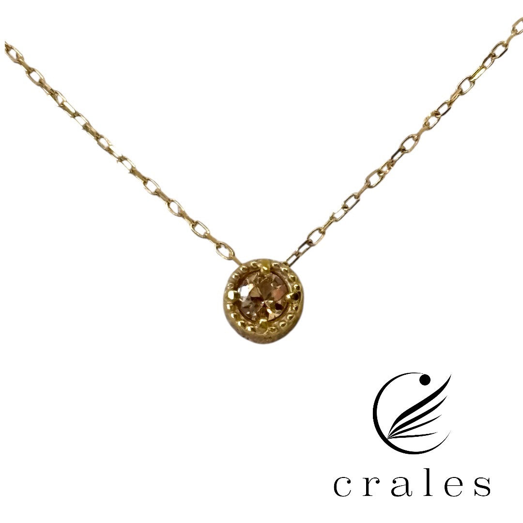 インペリアルトパーズ プチネックレスK10YG(10金イエローゴールド)