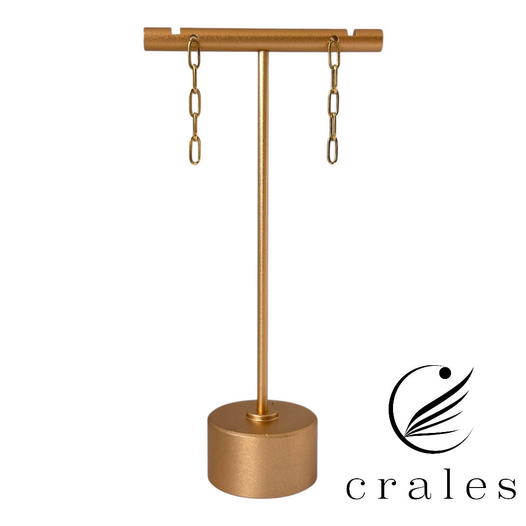 軽やかに揺れる — K18 鎖チェーンピアス(中空タイプ)