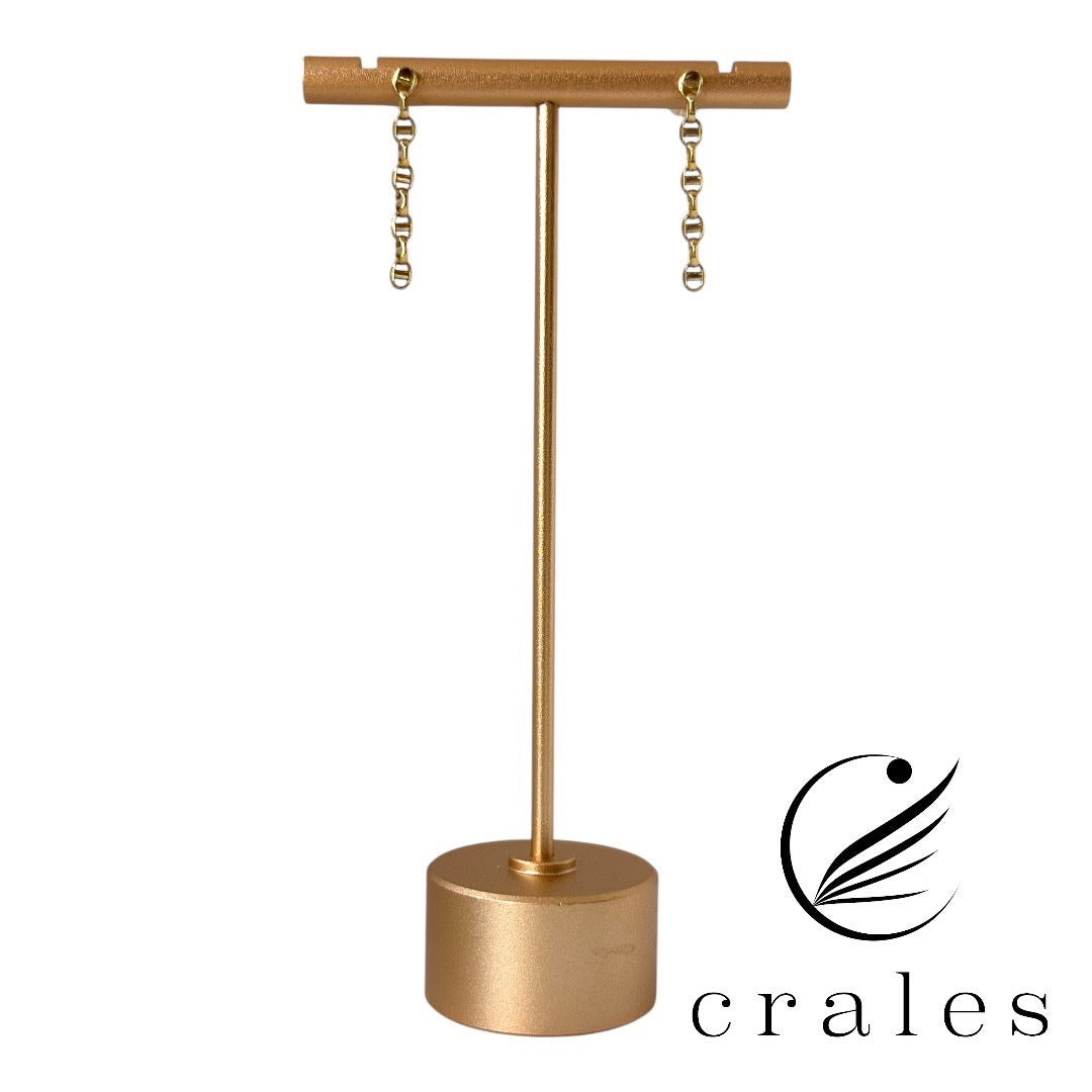 軽やかに揺れる — K18 鎖チェーンピアス(中空タイプ)