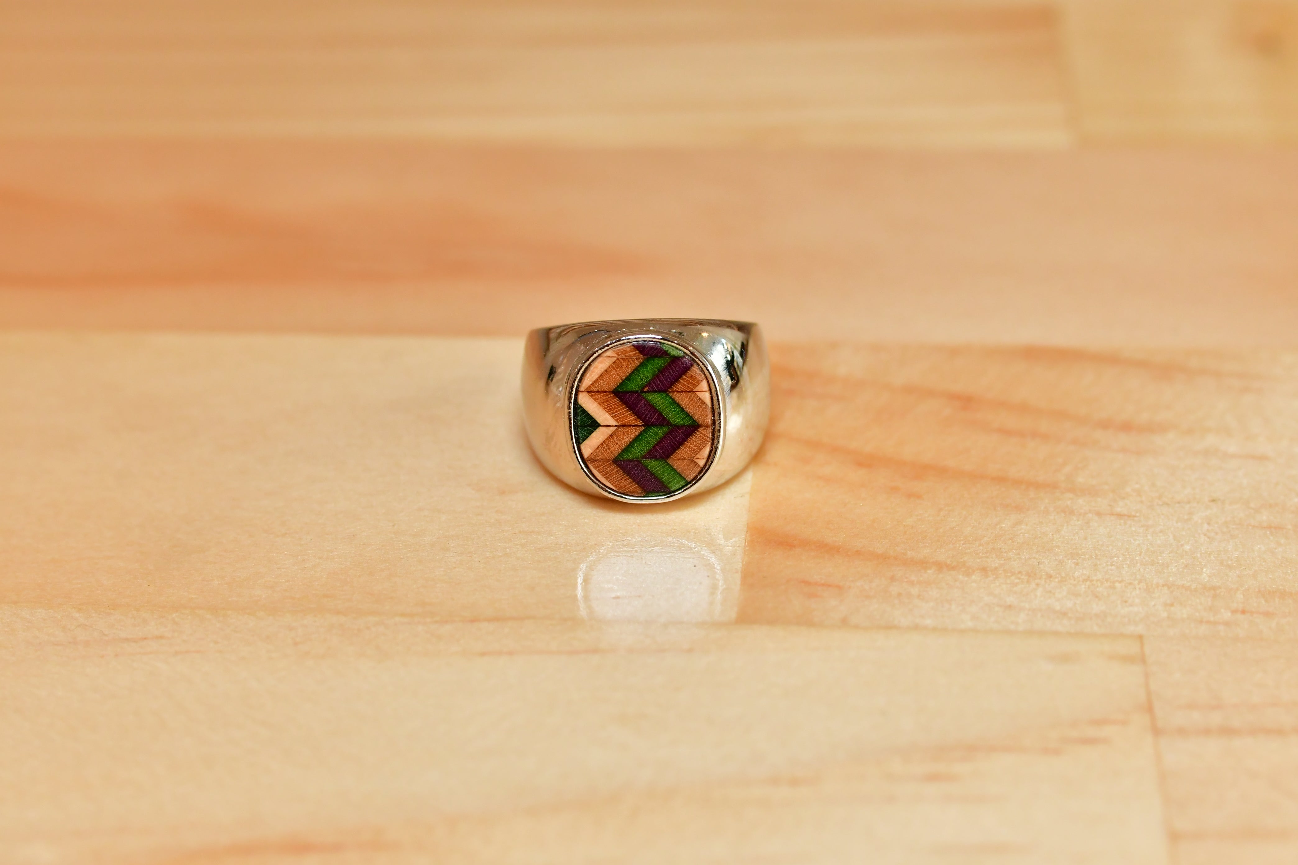 スケボーリング　指輪　Silver（シルバー）№4　スケボーデッキ（板）