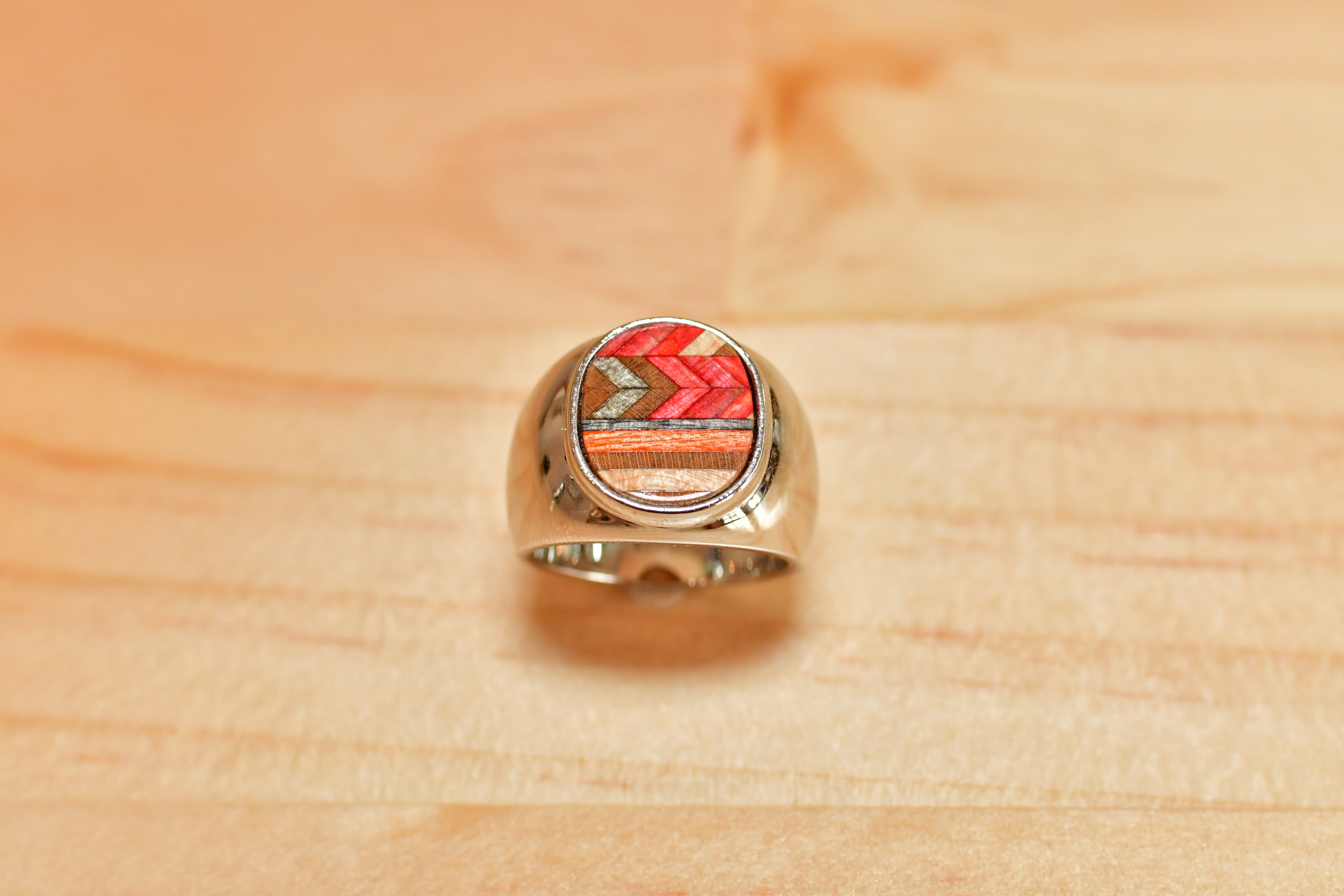 スケボーリング　指輪　Silver（シルバー）№5　スケボーデッキ（板）