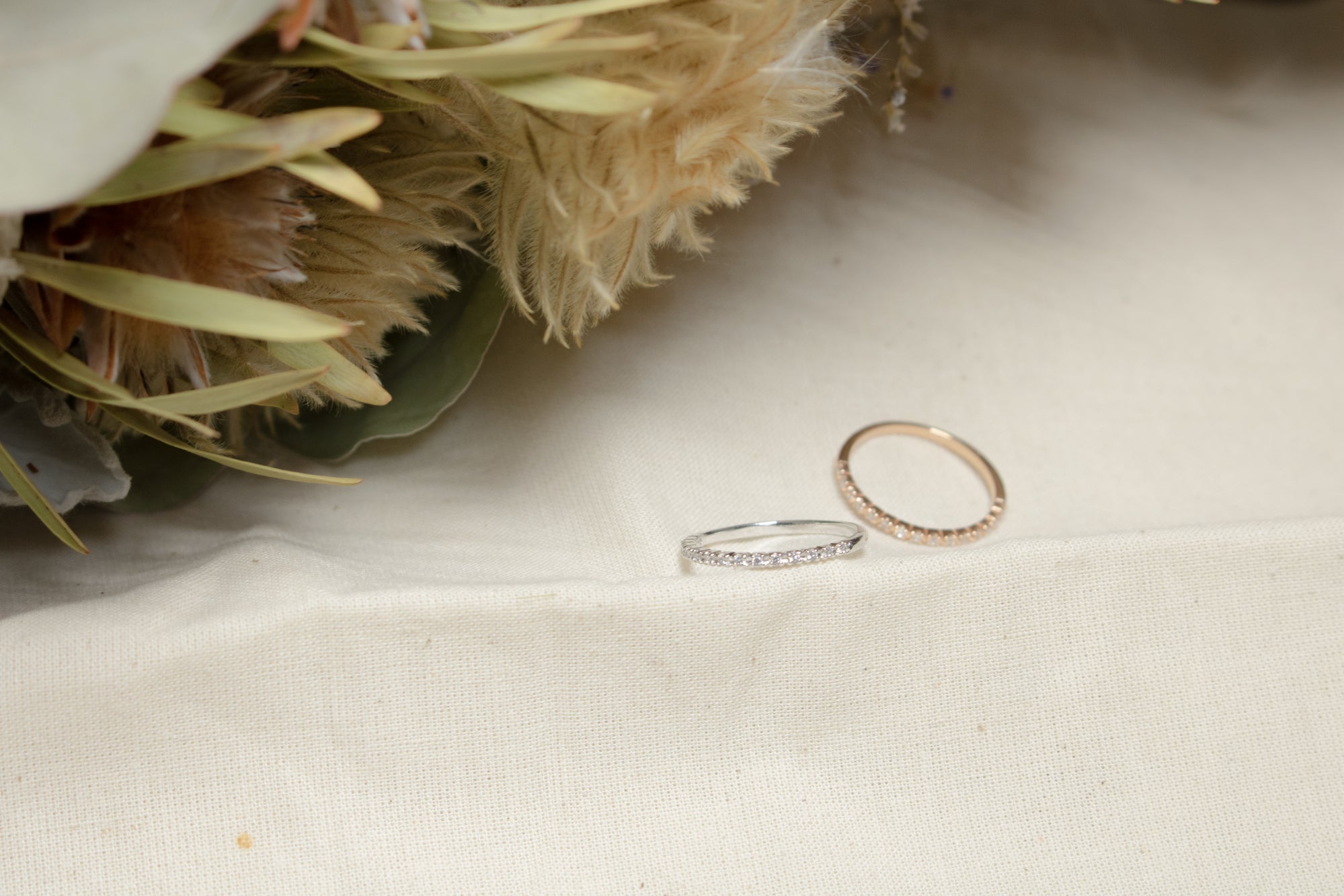 ハーフエタニティリング(細身)