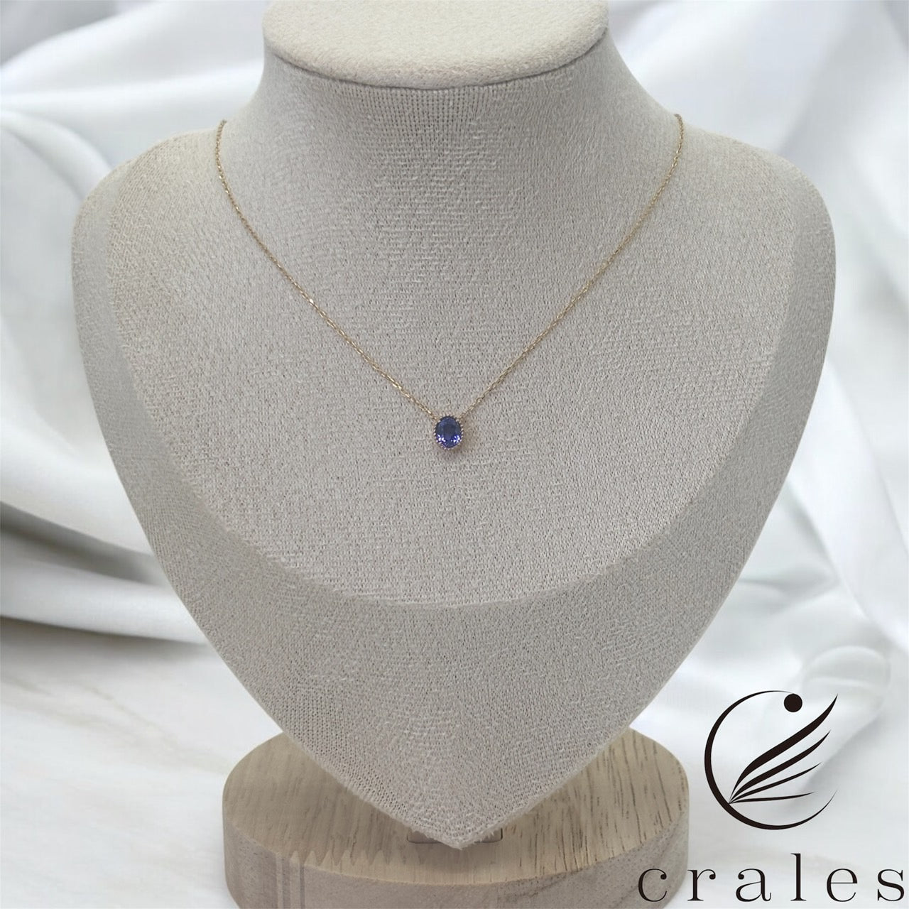 タンザナイト K18 プチネックレス(18金イエローゴールド）