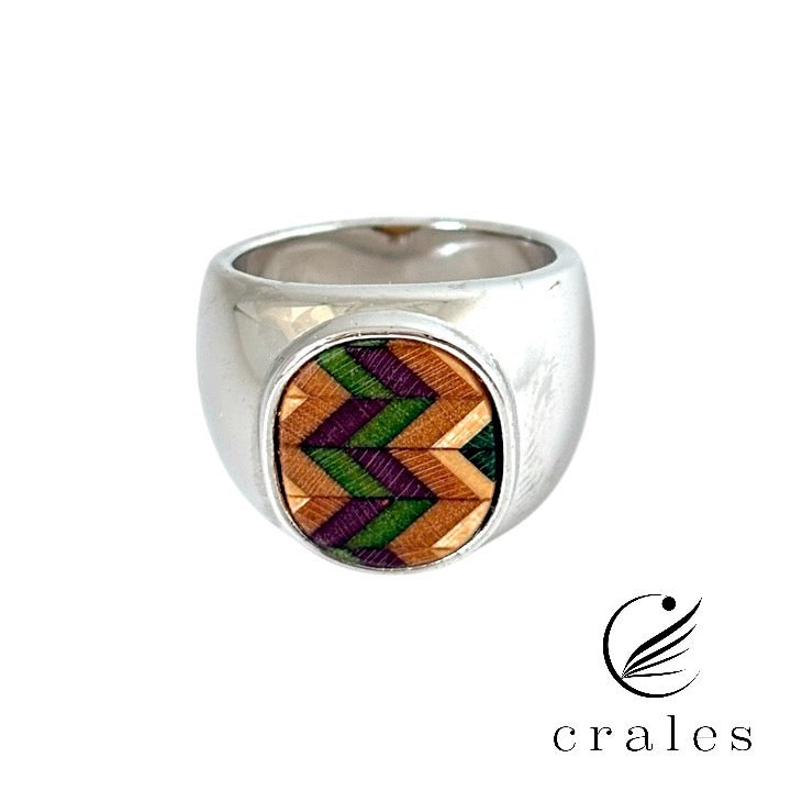 スケボーリング　指輪　Silver（シルバー）№4　スケボーデッキ（板）